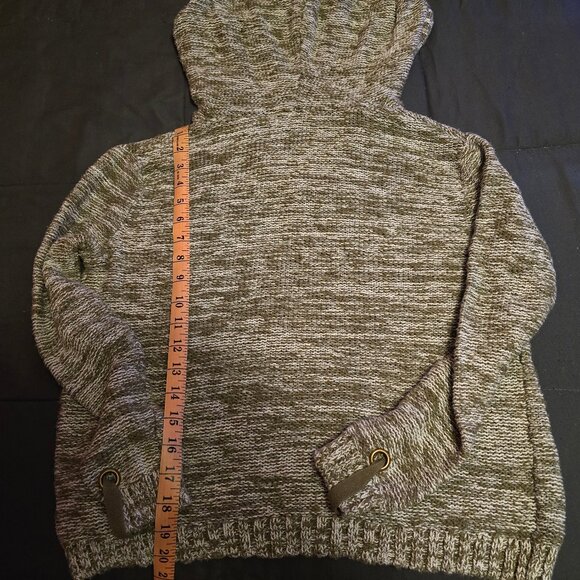 Roxy Like-New Medium Heather Grey Drawstring Hoodie - Picture 2 of 2